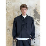 Collared Drawstring Pullover Casual Shirt 5