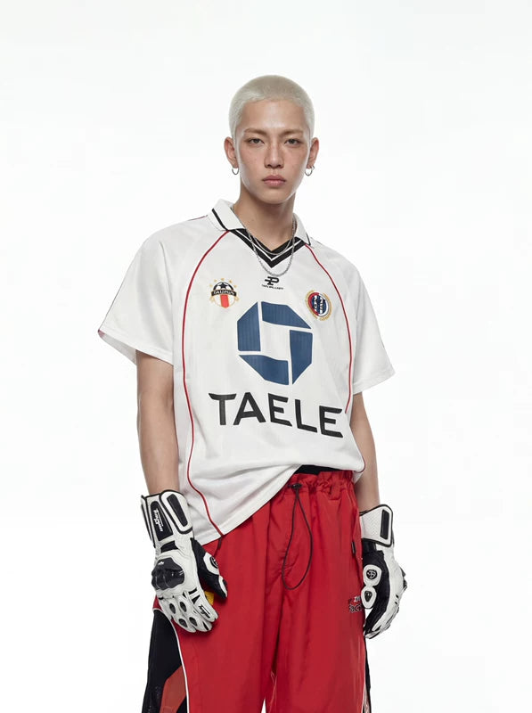 Collared Jersey Style Short-Sleeve Sport T-Shirt 1