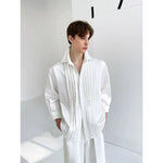Collared Satin Shirt with Beaded Front 4