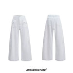 6289422143062,6289422143056,6289422143050, Collarless Denim Suit with Wide Pants
