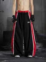 Color Block Wide-Leg Sports Pants 1