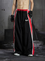 Color Block Wide-Leg Sports Pants 5