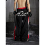 6252446751981,6252446751982,6252446751983,6252446751984, Color Block Wide-Leg Sports Pants