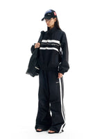Color Block Windproof Sports Track Jacket 4