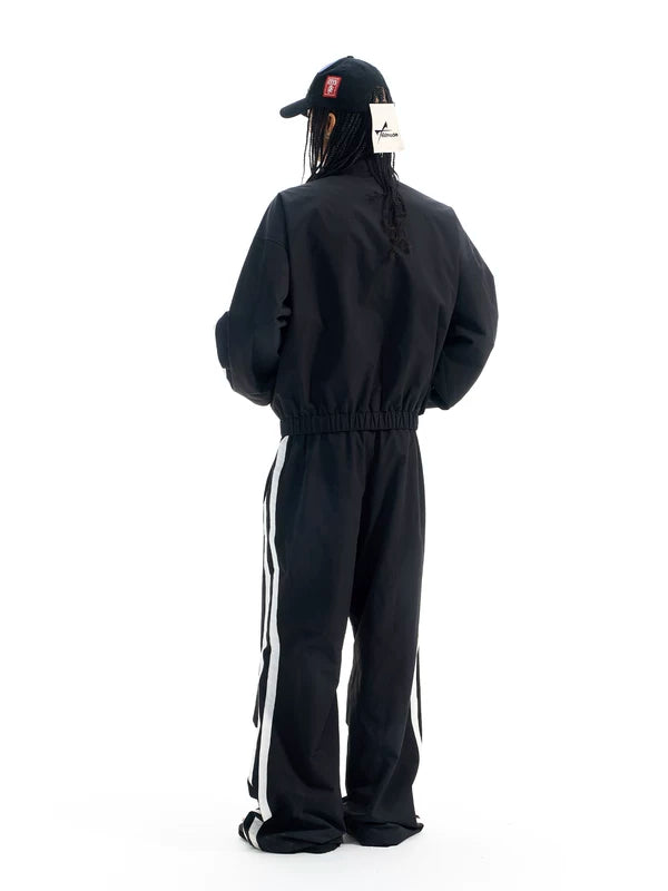Color Block Windproof Sports Track Jacket 5