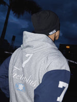 Color Block Zippered Hooded Sweatshirt 4