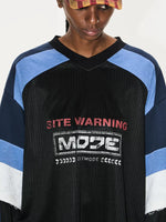Colorblock Faux Two-Piece Graphic Jersey T-Shirt 2