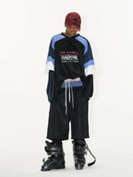 Colorblock Faux Two-Piece Graphic Jersey T-Shirt 5