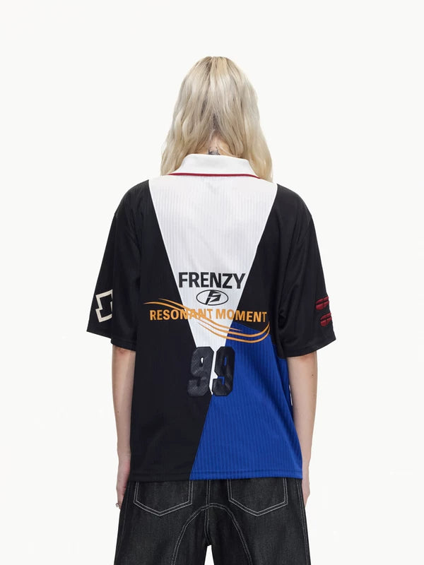 Colorblock Graphic Quick-Dry Polo Shirt 3