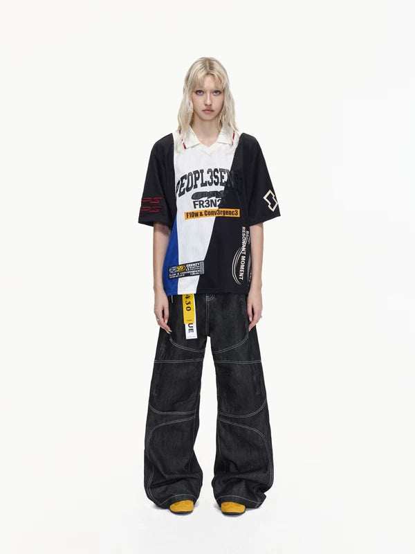 Colorblock Graphic Quick-Dry Polo Shirt 5