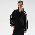 6052375666798,6052375666799,6052375666800,6052375666801, Colorblock Long-Sleeve Polo Sweatshirt Loose Fit