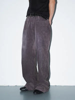 Corduroy Baggy Slimming Water Pants 4