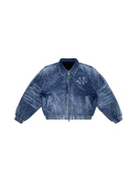 5959331096773,5959331096774,5959331096775, Corduroy Denim Bomber Jacket with Rivets