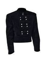 Corduroy Stand Collar Court Style Jacket 5