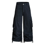 6241658994757,6241658994759,6241658994761,6241658994763,6241658994765, Cotton Cargo Wide Leg Pants