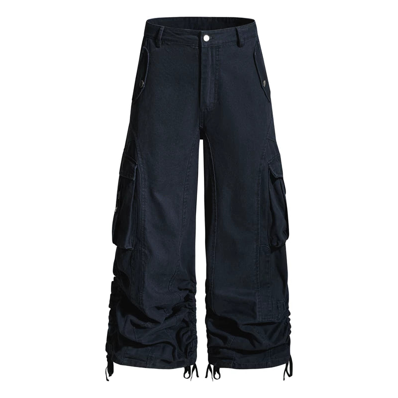 6241658994757,6241658994759,6241658994761,6241658994763,6241658994765, Cotton Cargo Wide Leg Pants