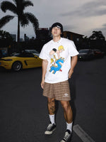 Cotton Cartoon Graphic Crew Neck T-Shirt 2