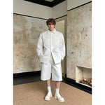 Cotton Coat and Wide-Leg Shorts Set 2