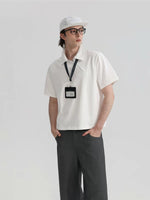 ,6042851136194,6042851136195,6042851136196, Cotton Diagonal Zipper Polo Shirt