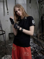 Cotton Graphic Print Collared Polo Shirt 2