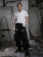 Cotton Graphic Print Collared Polo Shirt 4