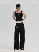 Cotton Loose Fit Cargo Pants 1