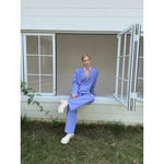 Crop Blazer and Straight-Leg Pants Suit 3