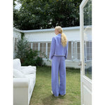 Crop Blazer and Straight-Leg Pants Suit 4