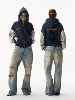 Cross Horse Graphic Zip Hoodie Cardigan 2