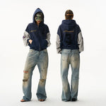6185885690099,6185885690100,6185885690101,6185885690102, Cross Horse Graphic Zip Hoodie Cardigan