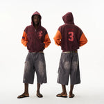 6185885690103,6185885690104,6185885690105,6185885690106, Cross Horse Graphic Zip Hoodie Cardigan