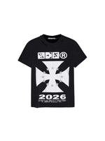 Cross Letter Print Slim Fit T-Shirt 5