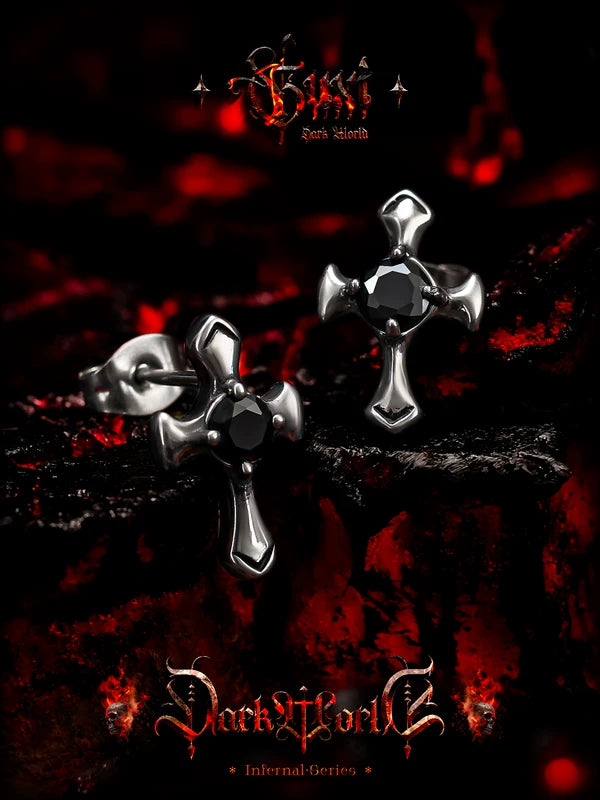 Cross Stud Earrings 2