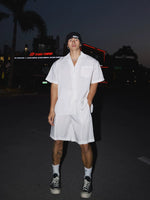 Cuban Collar Shirt and Shorts Set 1