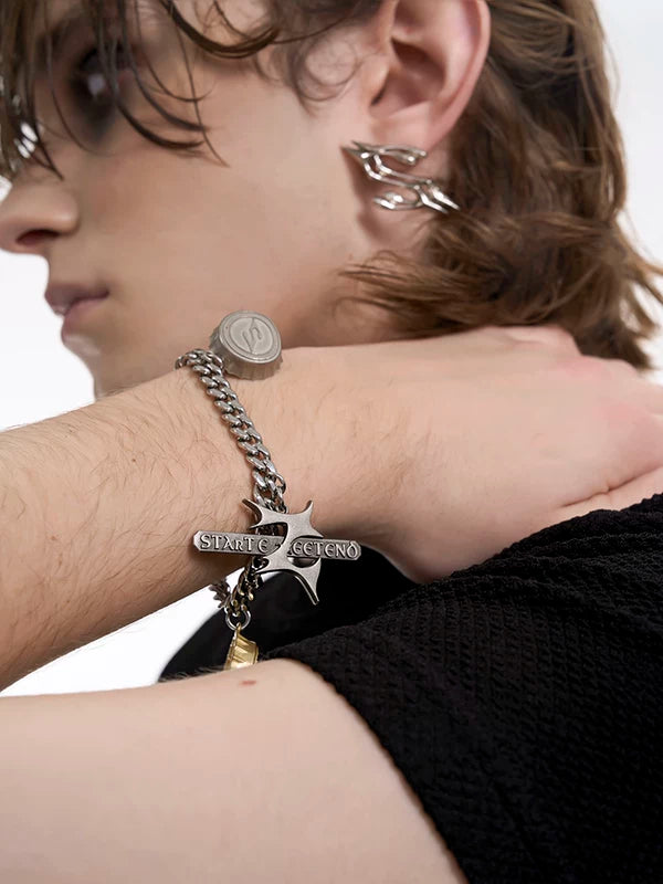Curb Chain Charm Bracelet 2