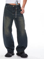 ,5779147712409,5779147712410,5779147712411, Curved Blade Loose Straight Leg Jeans