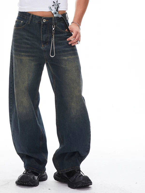 ,5779147712409,5779147712410,5779147712411, Curved Blade Loose Straight Leg Jeans