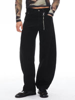 ,5779147712406,5779147712407,5779147712408, Curved Blade Loose Straight Leg Jeans