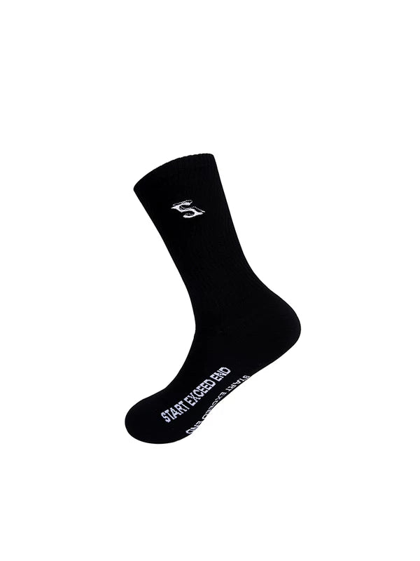 Custom Letter Embroidery Mid-Calf Cotton Socks 2
