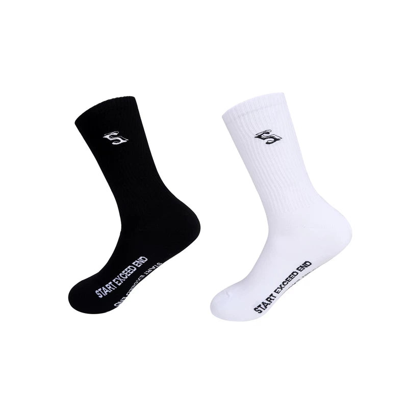 5800876010839, Custom Letter Embroidery Mid-Calf Cotton Socks