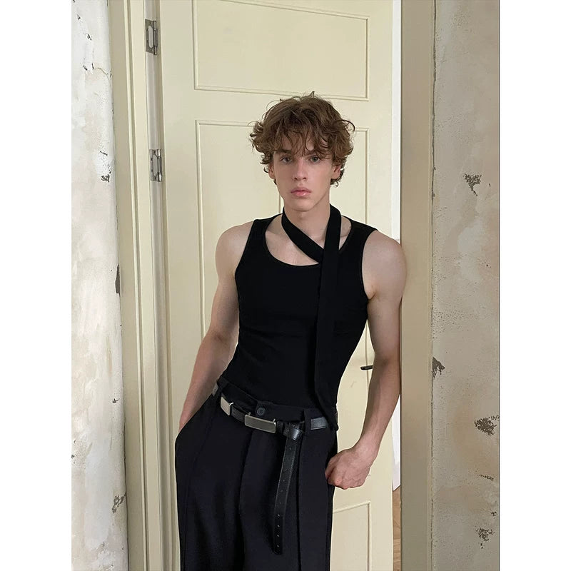 Cutout Ribbon Detail Fitted Vest 5