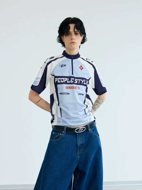 Cycling-Inspired Quick-Dry Colorblock T-Shirt 2