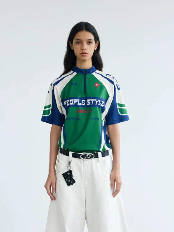Cycling-Inspired Quick-Dry Colorblock T-Shirt 3