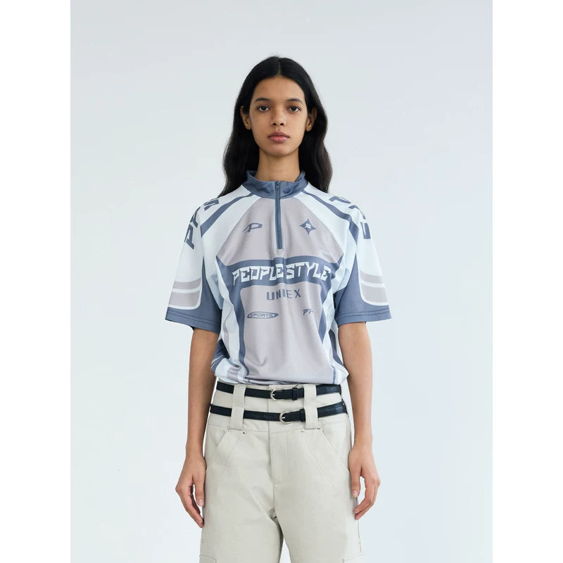 5077217573698,5077217573699,5077217573700, Cycling-Inspired Quick-Dry Colorblock T-Shirt