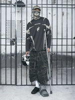 Deconstructed Camouflage Mesh Panel Pullover 5