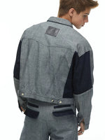 Deconstructed Denim Jacket and Cargo Pants Set 5