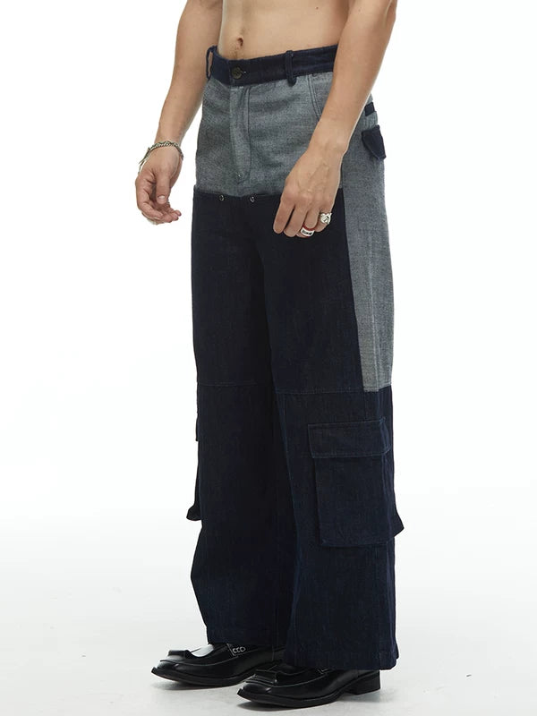 5277060091981, Deconstructed Denim Jacket and Cargo Pants Set