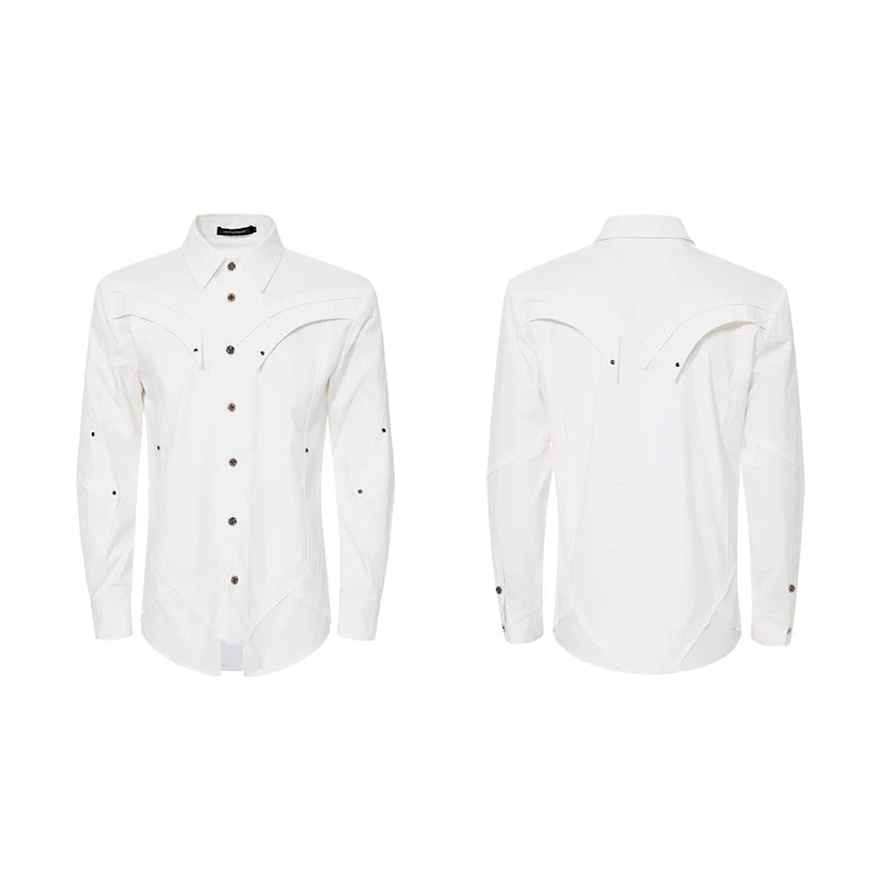 6034624940628,6034624940629,6034624940630,6034624940631, Deconstructed Design Long Sleeve Shirt