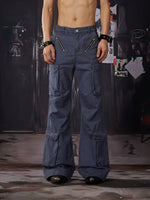 Deconstructed Flared Cargo Pants 2