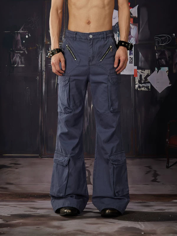 Deconstructed Flared Cargo Pants 2
